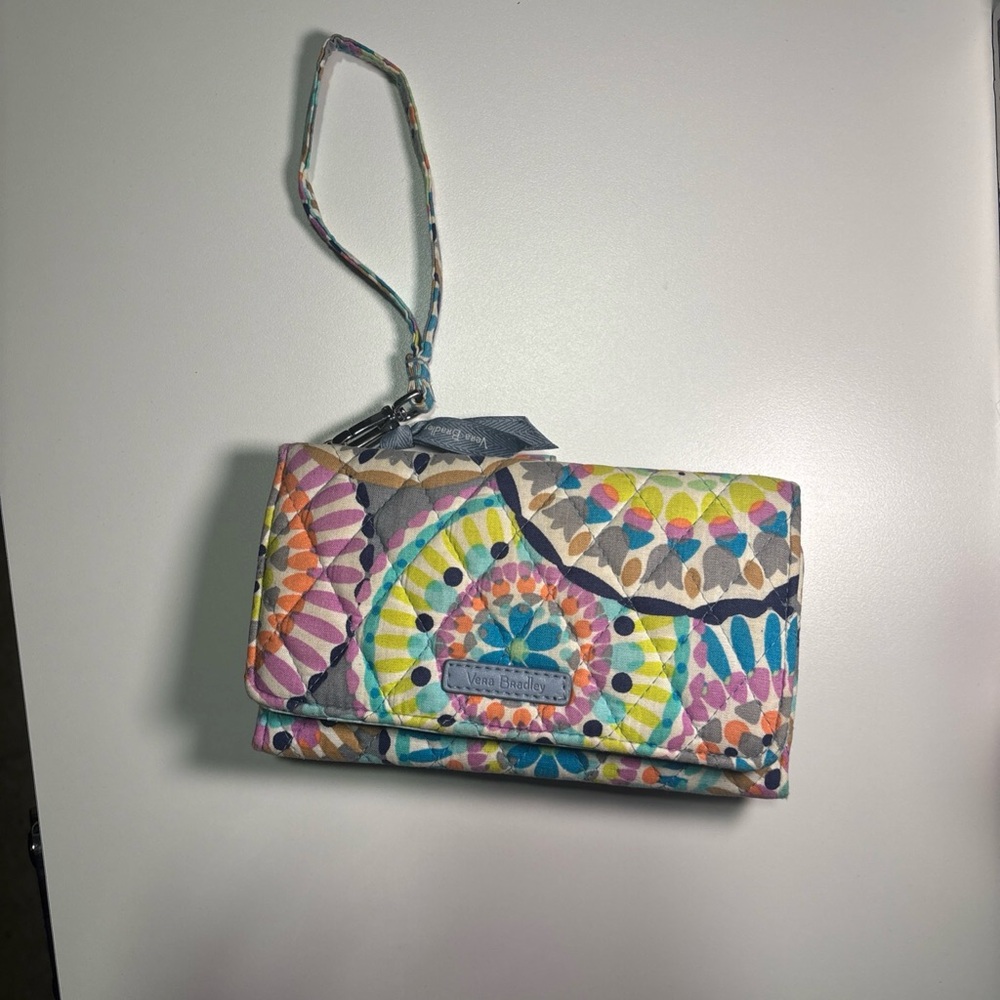 Vera Bradley Multicolor Mandala Quilted Wristlet